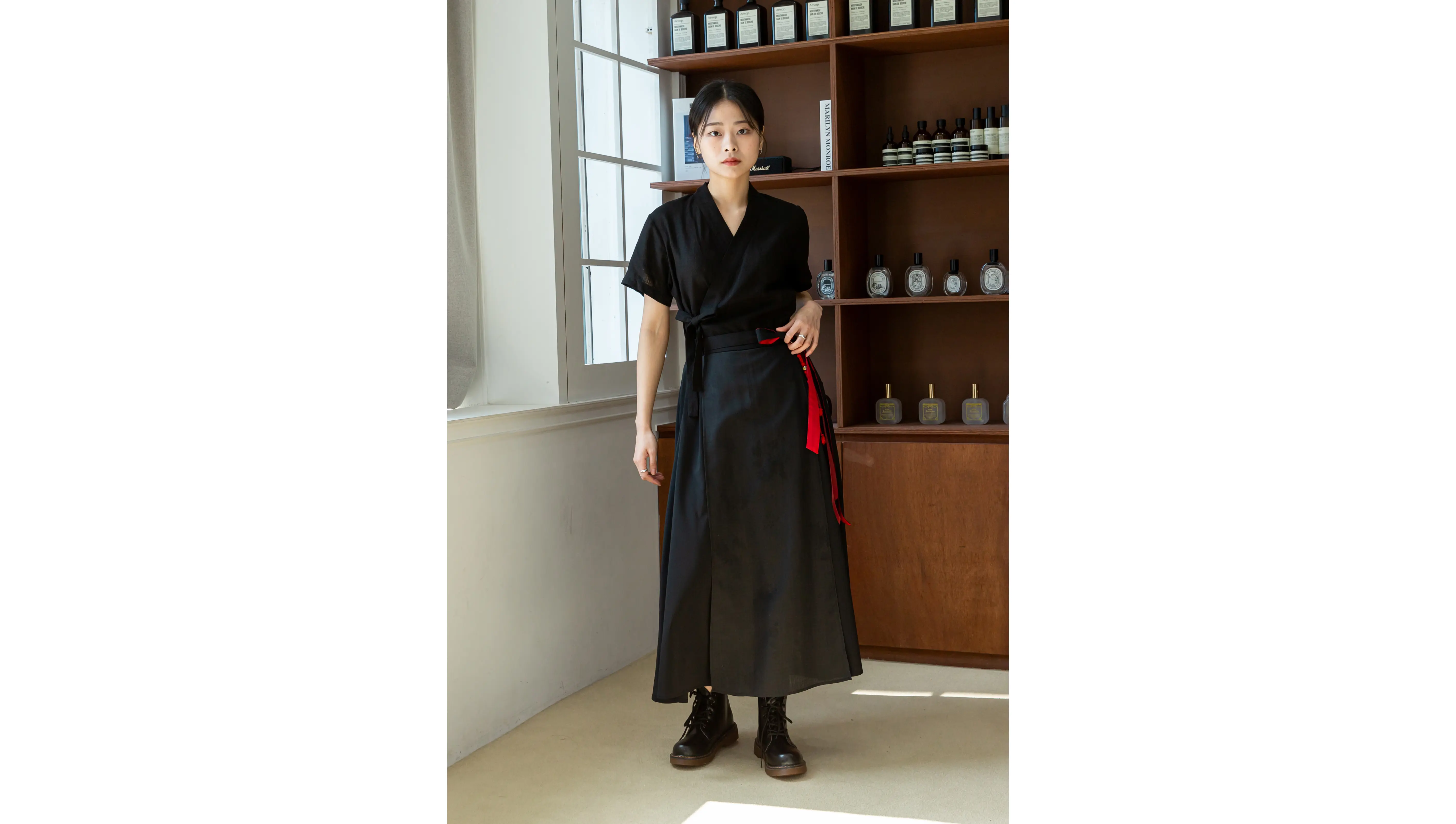 Geommu Overlay Wide Pants