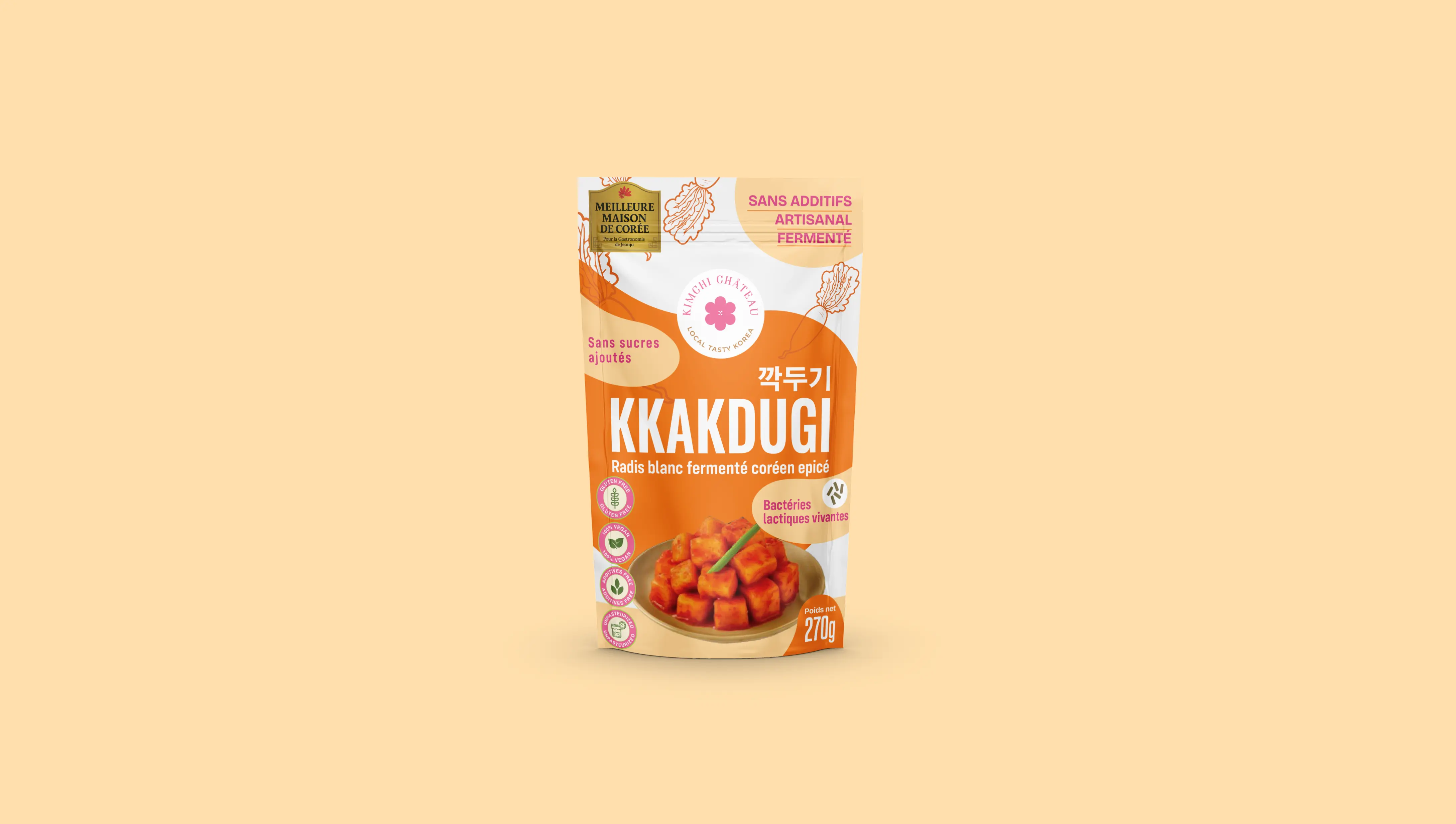 Kimchi radish (Kkakdugi)